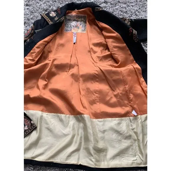 NEW Johnny Was Biya embroidered Paisley LONG JACKET COAT sz M - Picture 12 of 13